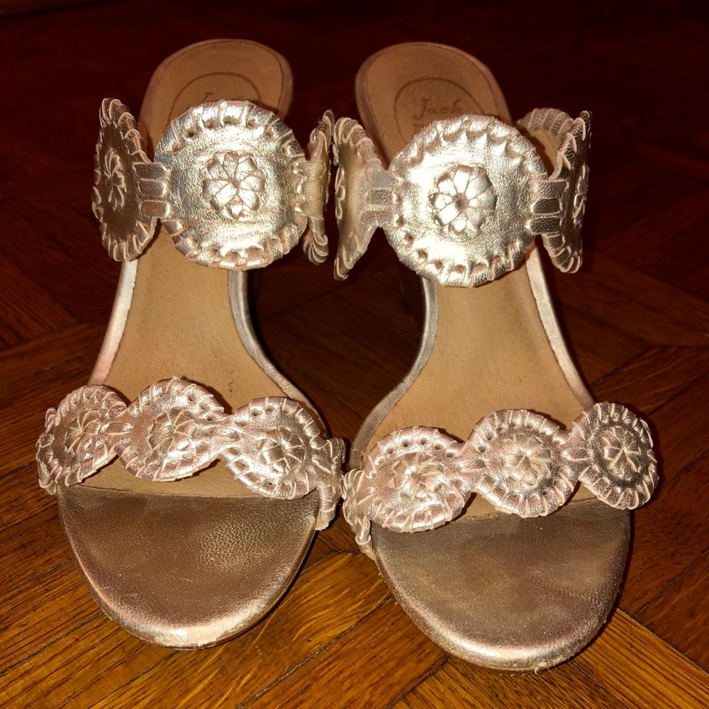 Jack Rogers Luccia Wedge Platinum 8M 8